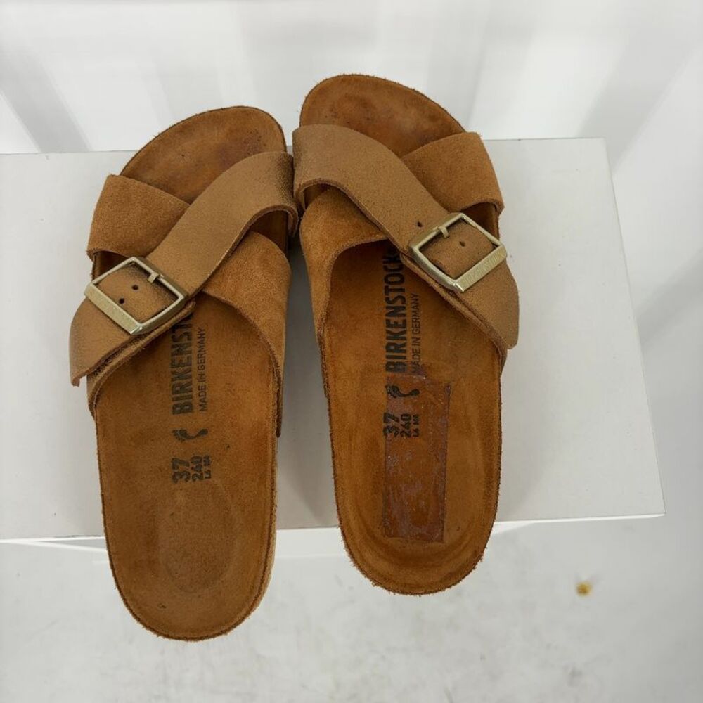 Birkenstock Narrow Foot Sandals w/Cross Strap - Picture 1 of 4